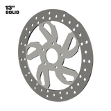 Speed 13" solid rotor in polished