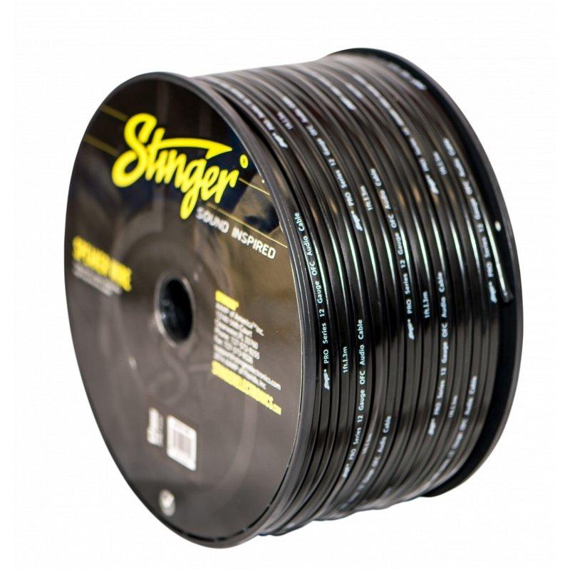 Stinger SPW512BK 12 Gauge Speaker Wire Black 250ft Roll