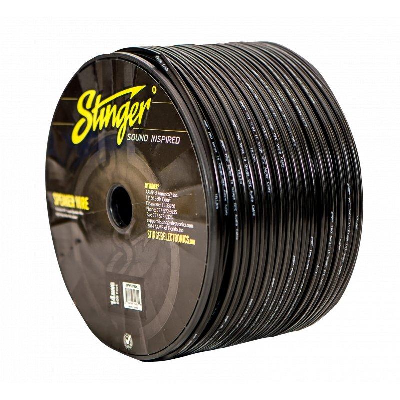 Stinger SPW514BK 14 Gauge Speaker Wire Black 500ft Roll