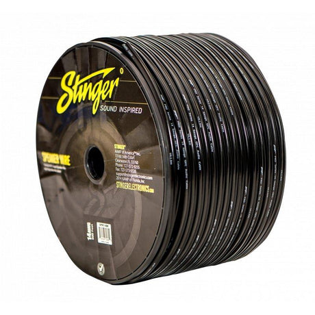 Stinger SPW514BK 14 Gauge Speaker Wire Black 500ft Roll