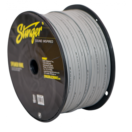 Stinger SPW516GY 16 Gauge Speaker Wire Grey 500ft Roll