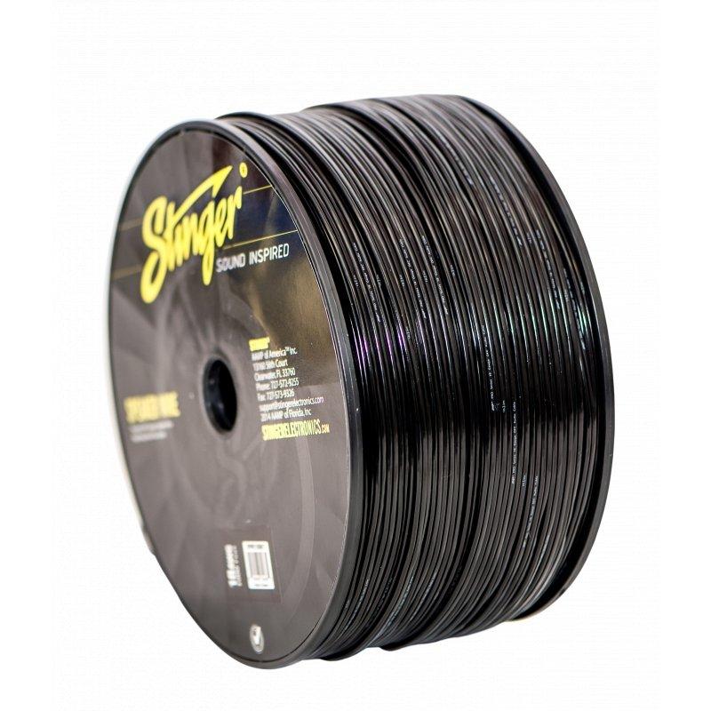 Stinger SPW518BK1 18 Gauge Speaker Wire Black 1000ft Roll