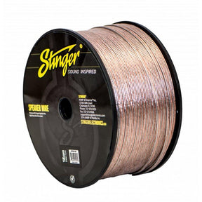 Stinger SPW518C 18 Gauge Speaker Wire Clear 1000ft Roll