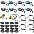 Stinger SPXDK8 8-WAY Expandable Dynamic Rgb Rock Light Kit For Wheel Well / Underbody Vehicle Lighting