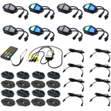 Stinger SPXDK8 8-WAY Expandable Dynamic Rgb Rock Light Kit For Wheel Well / Underbody Vehicle Lighting