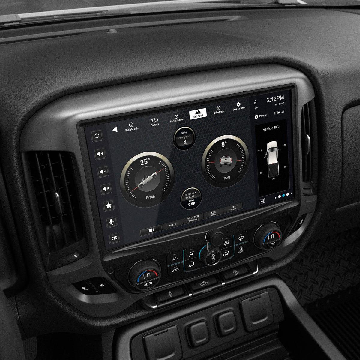 Stinger SRX-GM14128 IX212 HORIZON12 12.8" Media Receiver with Install & Integration Kit for Silverado/Sierra 1500/2500/3500