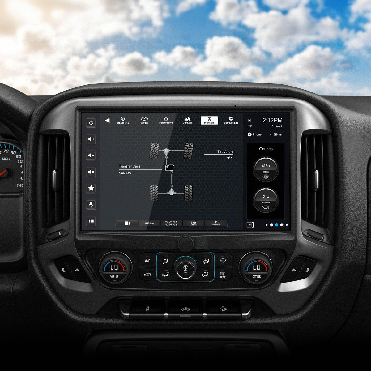 Stinger SRX-GM14128 IX212 HORIZON12 12.8" Media Receiver with Install & Integration Kit for Silverado/Sierra 1500/2500/3500