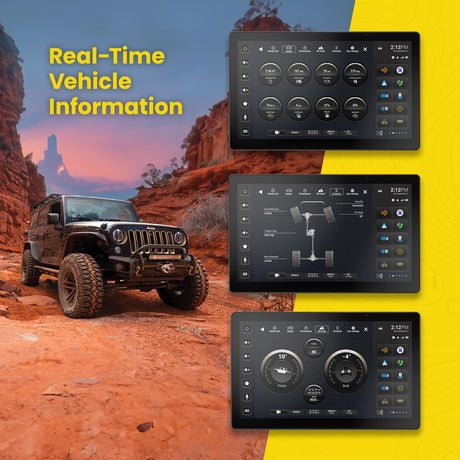 Stinger SRX-JK11128 IX212 HORIZON12 12.8" Media Receiver with Install & Integration Kit for Jeep Wrangler JK