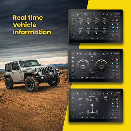 Stinger SRX-JW18128 IX212 HORIZON12 12.8" Media Receiver with Install & Integration Kit for Jeep Wrangler JL/Gladiator JT