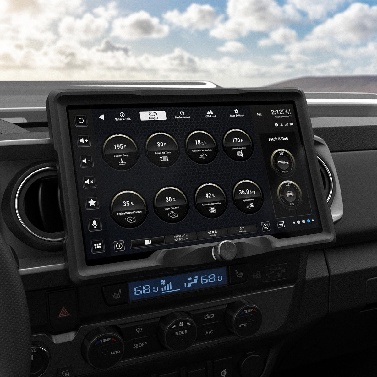 Stinger SRX-TAC16128 IX212 HORIZON12 12.8" Media Receiver with Install & Integration Kit for Toyota Tacoma