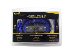 Stinger SS2400XS Select Copper 1/0GA 2400W Power & Signal Amp Kit with ANL Fuseholder