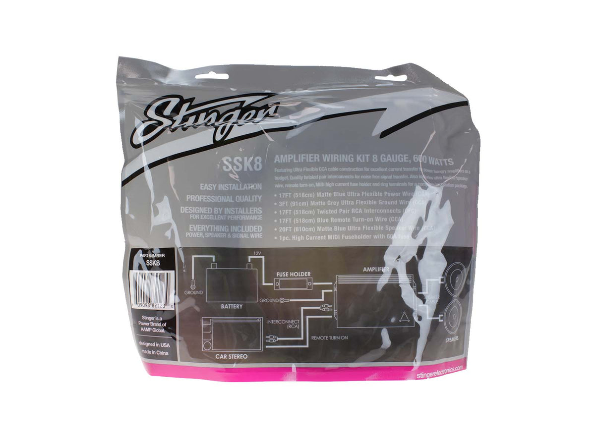 Stinger SSK8 Select 8 Ga. Amp Kit