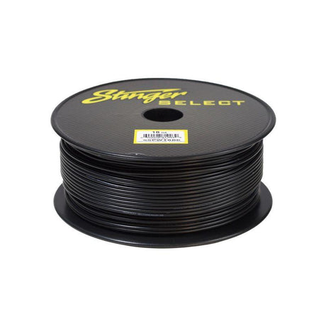 Stinger SSPW18BK Select 18 Gauge Black Primary Wire, 500 Ft.