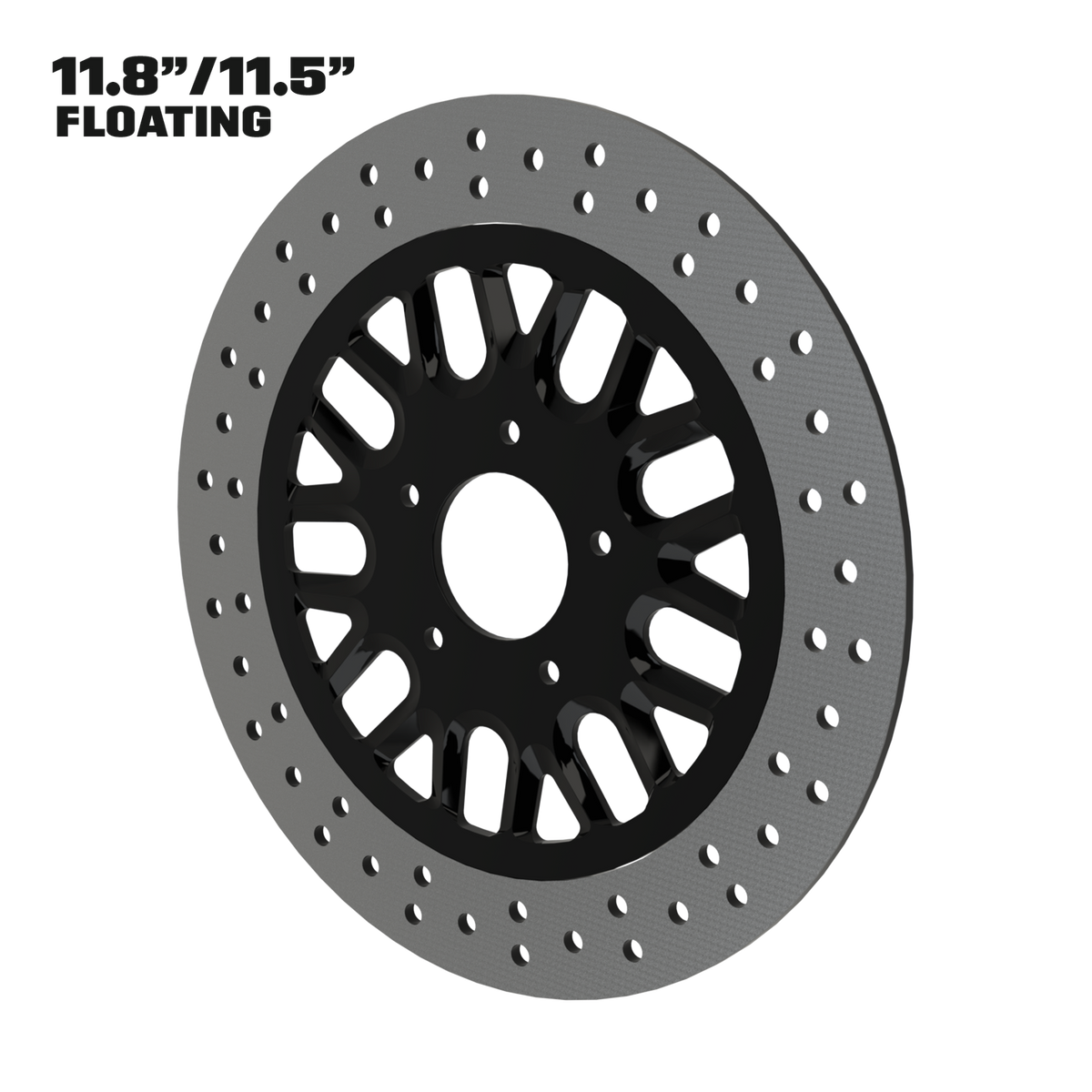 SSR 11" floating rotor in black