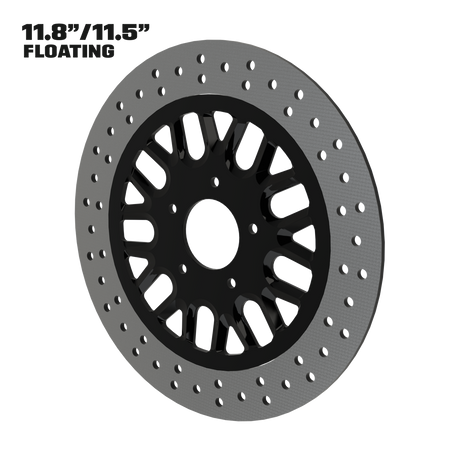 SSR 11" floating rotor in black