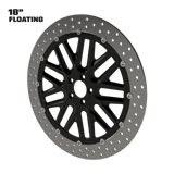 SSR 18" floating rotor in black