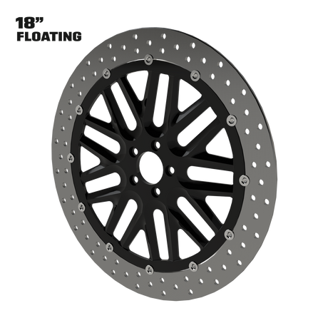 SSR 18" floating rotor in black