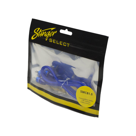 Stinger SSRCB1.5 1.5FT Blue Comp Series Twisted Rca