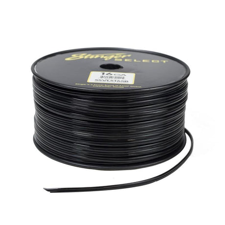 Stinger SSVLS165B Select 16 Gauge Black CCA Speaker Wire