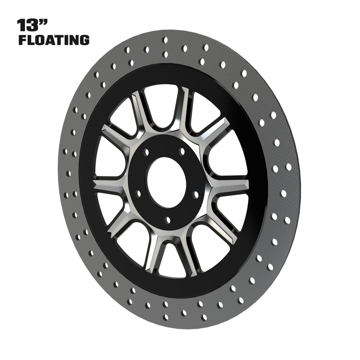 Stiletto 13" Solid Rotor in Black