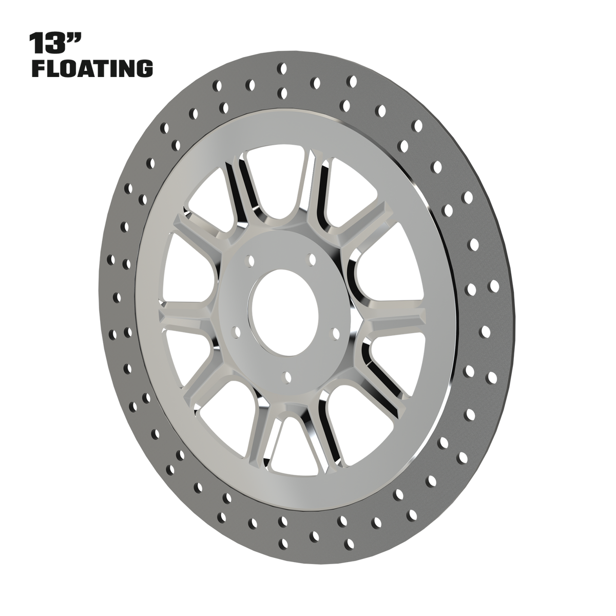 Stiletto 13" Floating Rotor in Polished