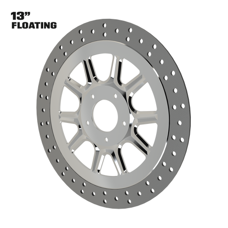 Stiletto 13" Floating Rotor in Polished