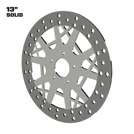 Stiletto 13" Solid Rotor in Polished