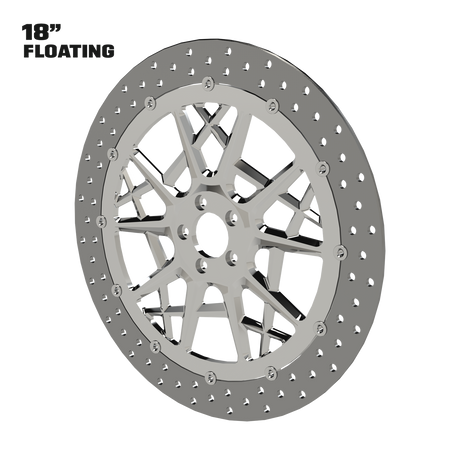 Stiletto 18" Floating Rotor in Polished