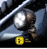 Stinger STL4PDL 4-Inch (4.4" x 4") Amber & White LED Pod Lights (Pair)