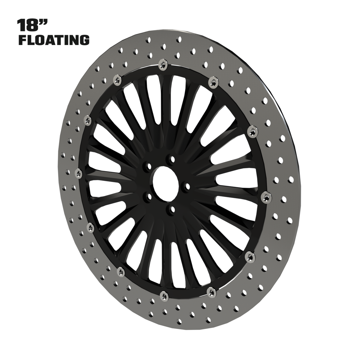 Straight Line 13" Solid Rotor in Black