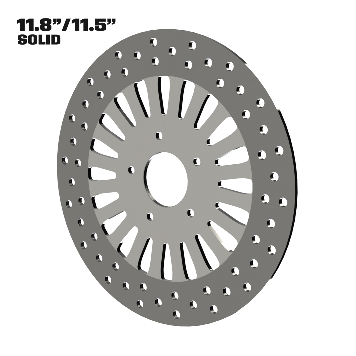 Straight Line 11" Solid Rotor in Polished