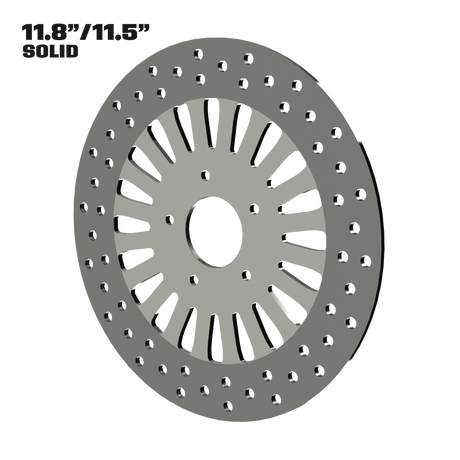 Straight Line 11" Solid Rotor in Polished