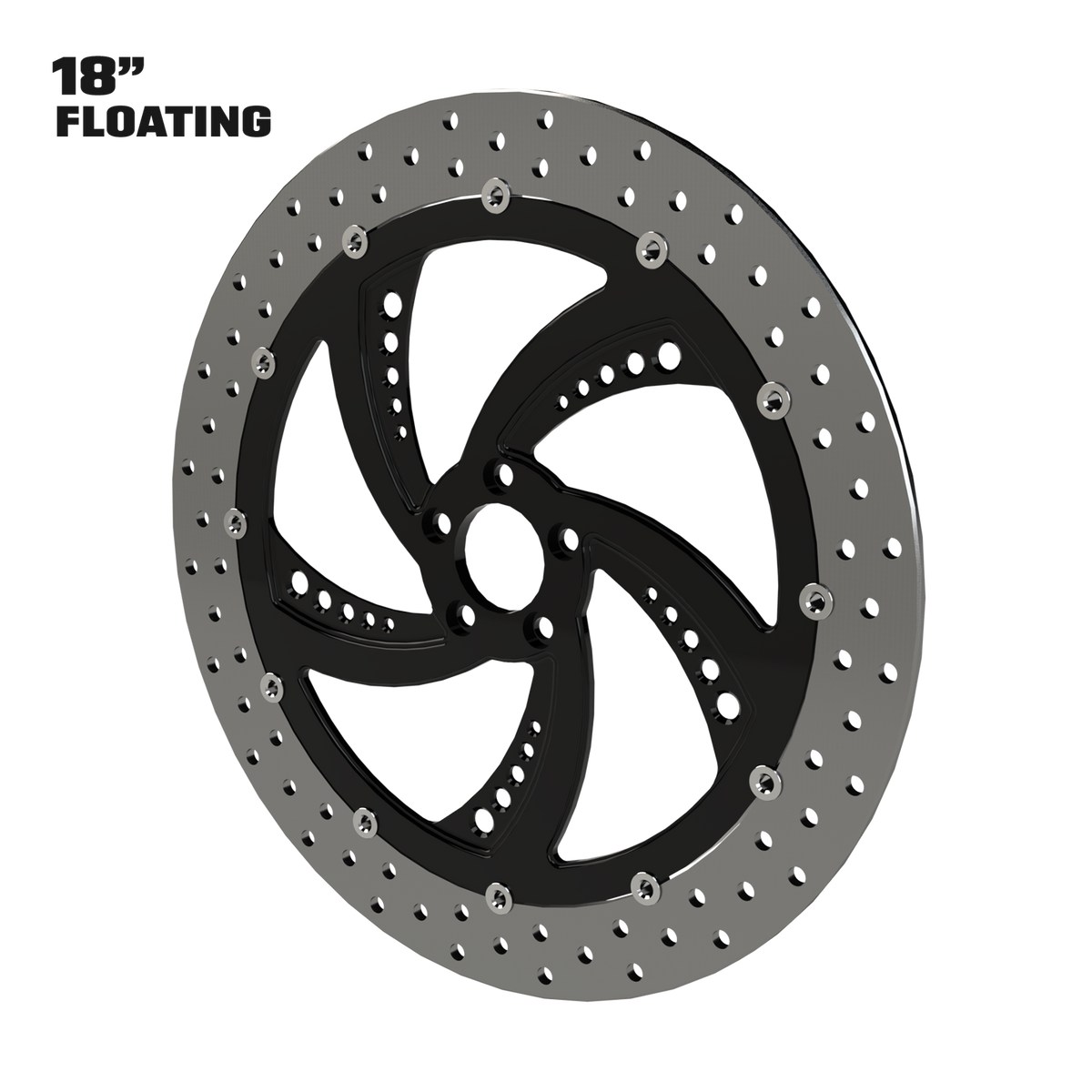 Super Sonic 18" floating rotor in black
