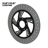 Super Sonic 11" floating rotor in black double cut