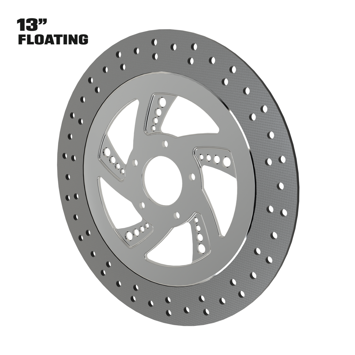 Super Sonic 13" floating rotor in polished