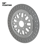 Super Street with Dimples 13" floating rotor in polished