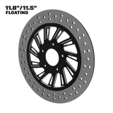 Switch Blade 11" floating rotor in black double cut