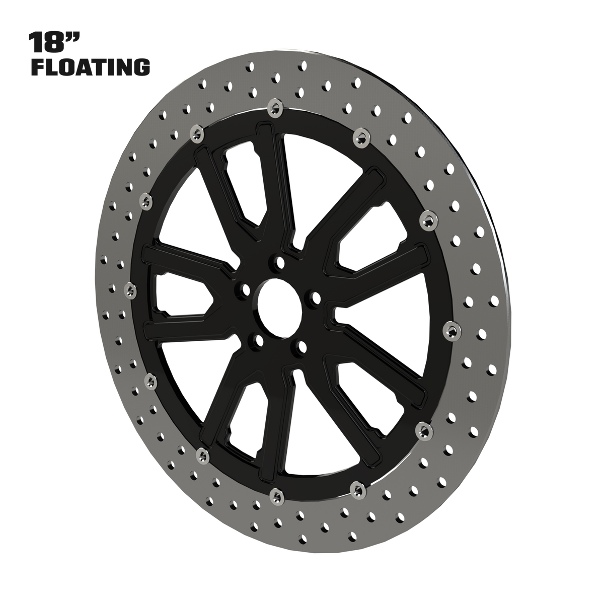 Syndicate 18" floating rotor in black