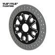 Syndicate 11" floating rotor in black double cut