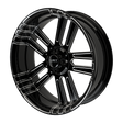 Sinful Harley Trike Black Double Cut Wheels