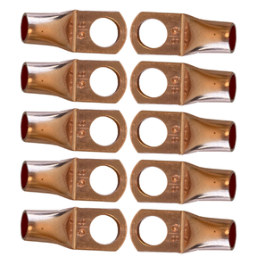 SoundQubed 4 Gauge Ring Terminal Lugs - Copper