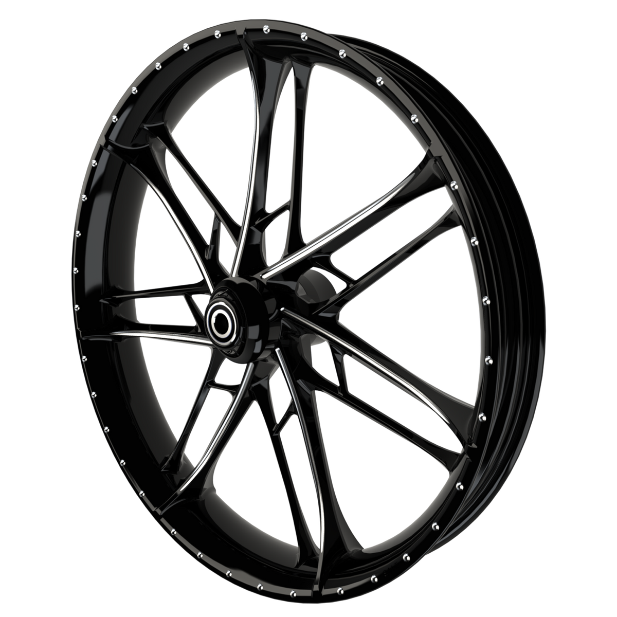 Gran Sport 3D Harley Black Double Cut Wheels