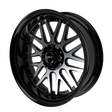 Super Street with Dimples Harley Trike Black Double Cut Wheels