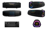 DB Drive T-STAGE100 : 60W BT KARAOKE IPX4 OUTDOOR SPEAKER WITH BASS BOOST RADIATOR/FM/TF CARD/MIC