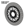 Torque 11" Floating Rotor in Black Contrast Cut