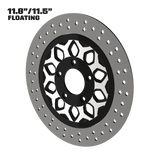 Torque 11" Floating Rotor in Black Contrast Cut