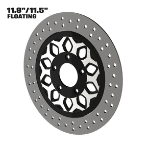 Torque 11" Floating Rotor in Black Contrast Cut