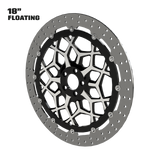 Torque 18" Floating Rotor in Black Contrast Cut