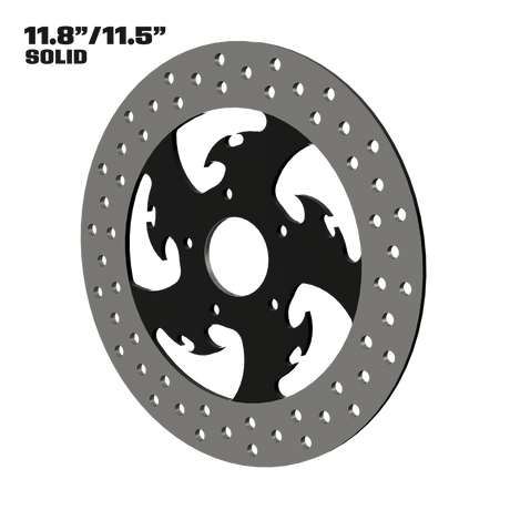 Tribal 11" solid rotor in black