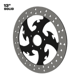 Tribal 13" solid rotor in black